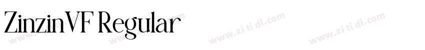 ZinzinVF Regular字体转换